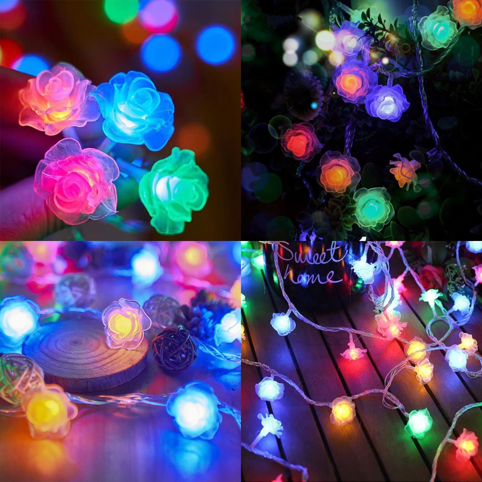 Гірлянда ENLACE Троянда, 3 м, 20 LED, Різнокольоровий, фото №7