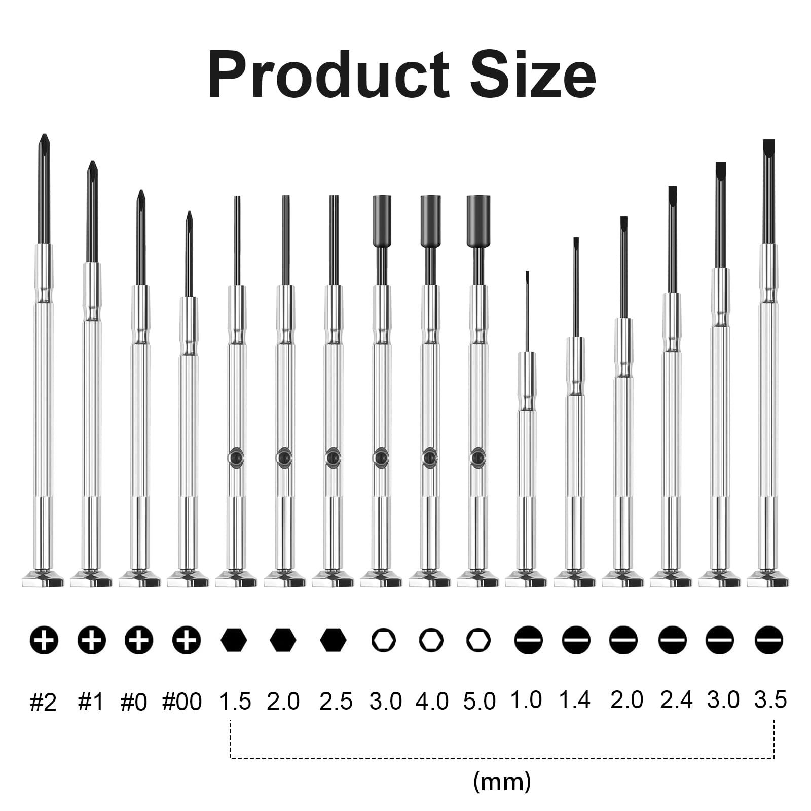 Набір інструментів годинникаря Набір точних механічних викруток 17 в 1 для зміни батареї годинника, фото №2 Набір інструментів годинникаря Набір точних механічних викруток 17 в 1 для зміни батареї годинника, фото №2
