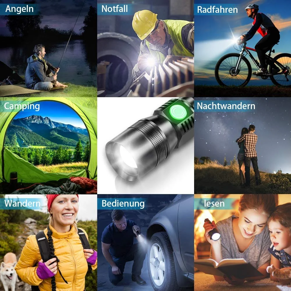 Ліхтар Karrong LED UV 395 нм Магнітний USB Перезаряджуваний COB Бічне світло Червоне світло 2200 mAh Акумулятор Водонепроникний Ультрафіолетова, фото №7