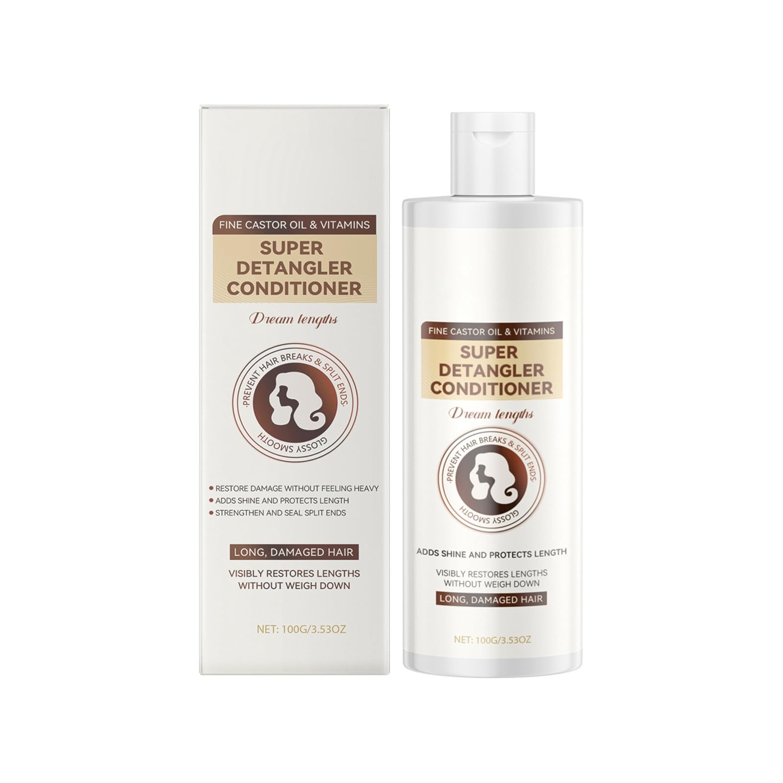 Кондиціонер для волосся Urd698 Миючий 100 мл Бежевий 3.6 x 3.6 x 12 см, фото №1