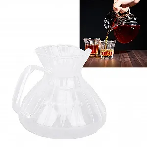 Сервер для кофе стеклянный Haofy 500 мл, прозрачный synthetic.ua - Фото 1