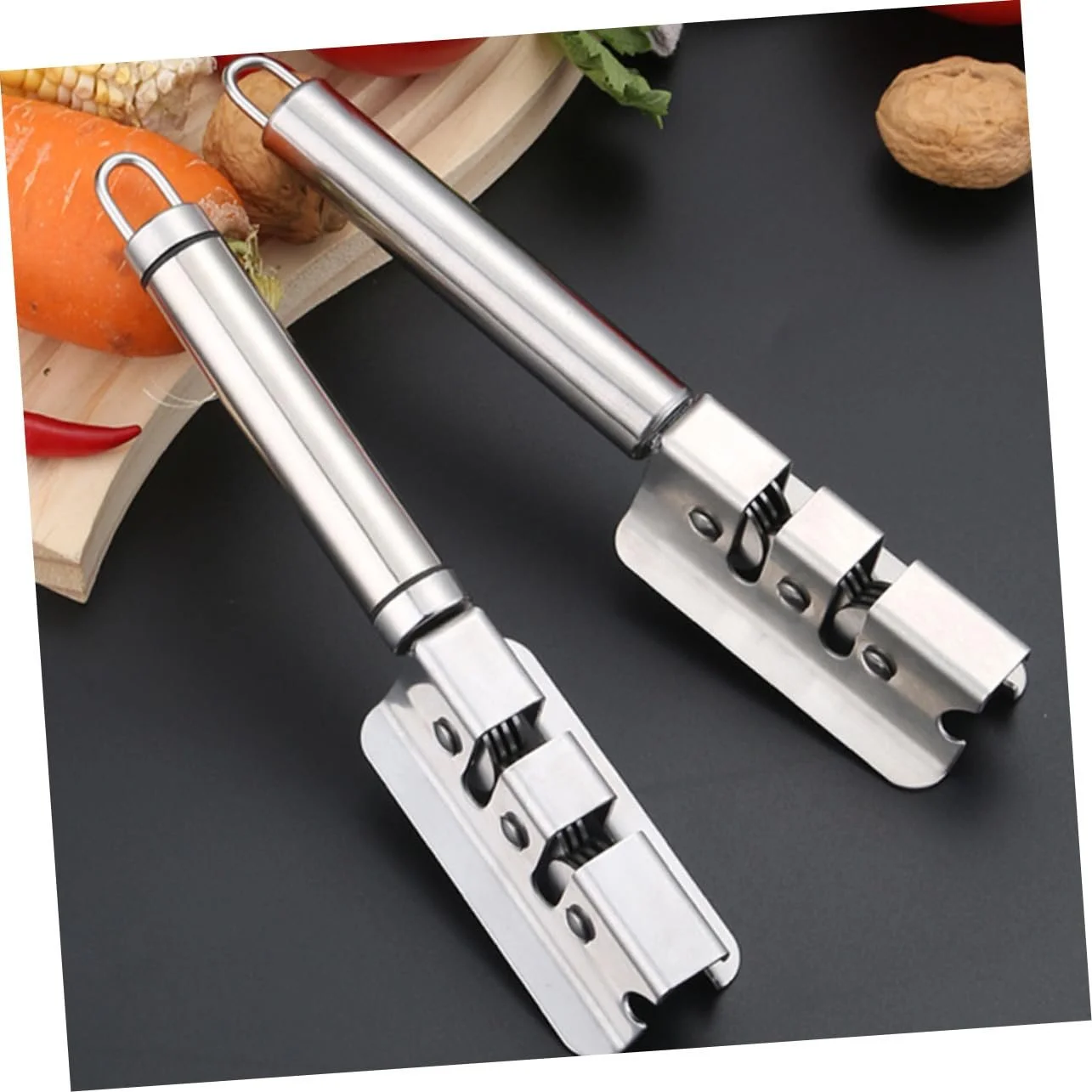 Точилка TOYANDONA для кухонных ножей и ножниц из нержавеющей стали с отверстием для подвешивания, фото №9