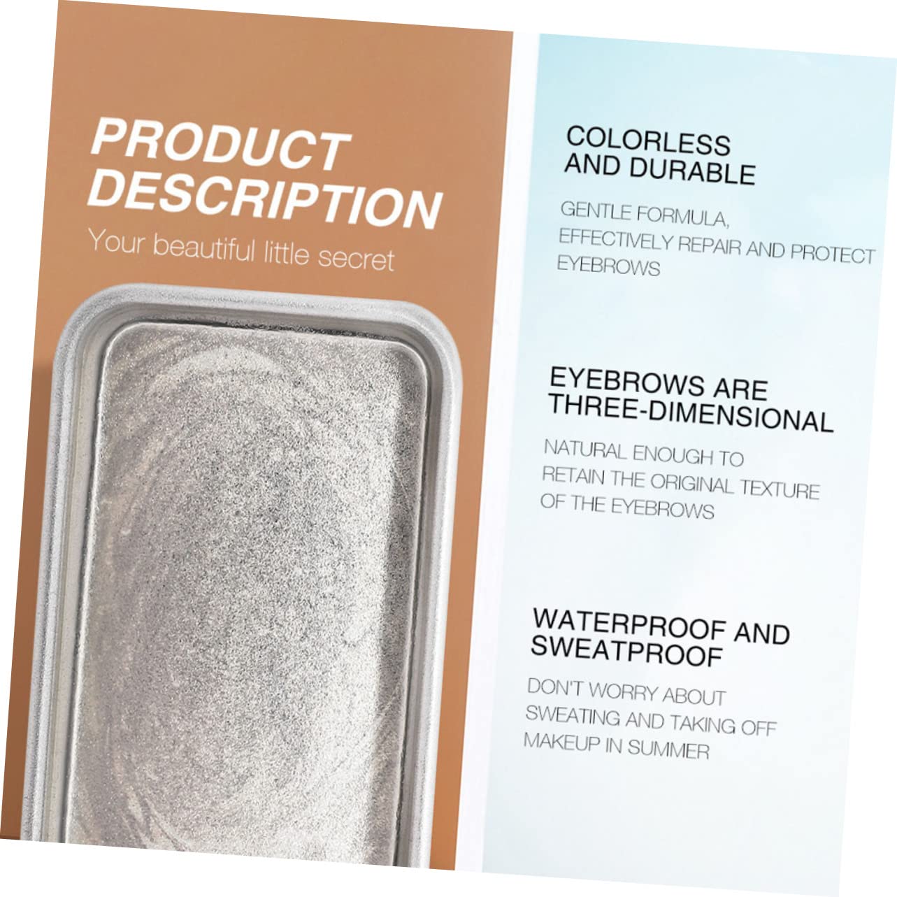 Гель FOMIYES 3D Крем фіксуючий для брів безбарвний, фото №5