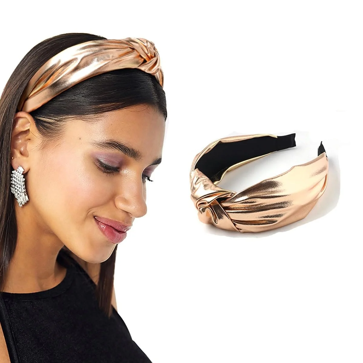 Обруч широкий із вузлом для жінок, фото №4