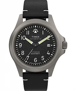 Мужские аналоговые часы Timex Expedition North Automatic, черные, Minimalist - Фото 1