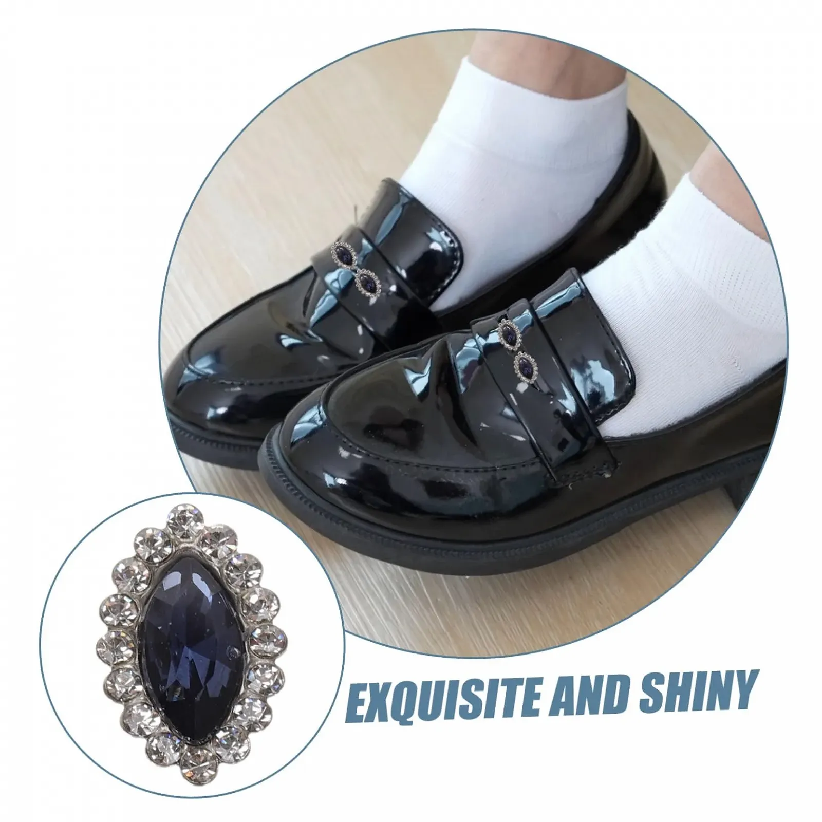 Стразы Стеклянные бусины PACKOVE 10 шт с металлической задней частью, фото №9