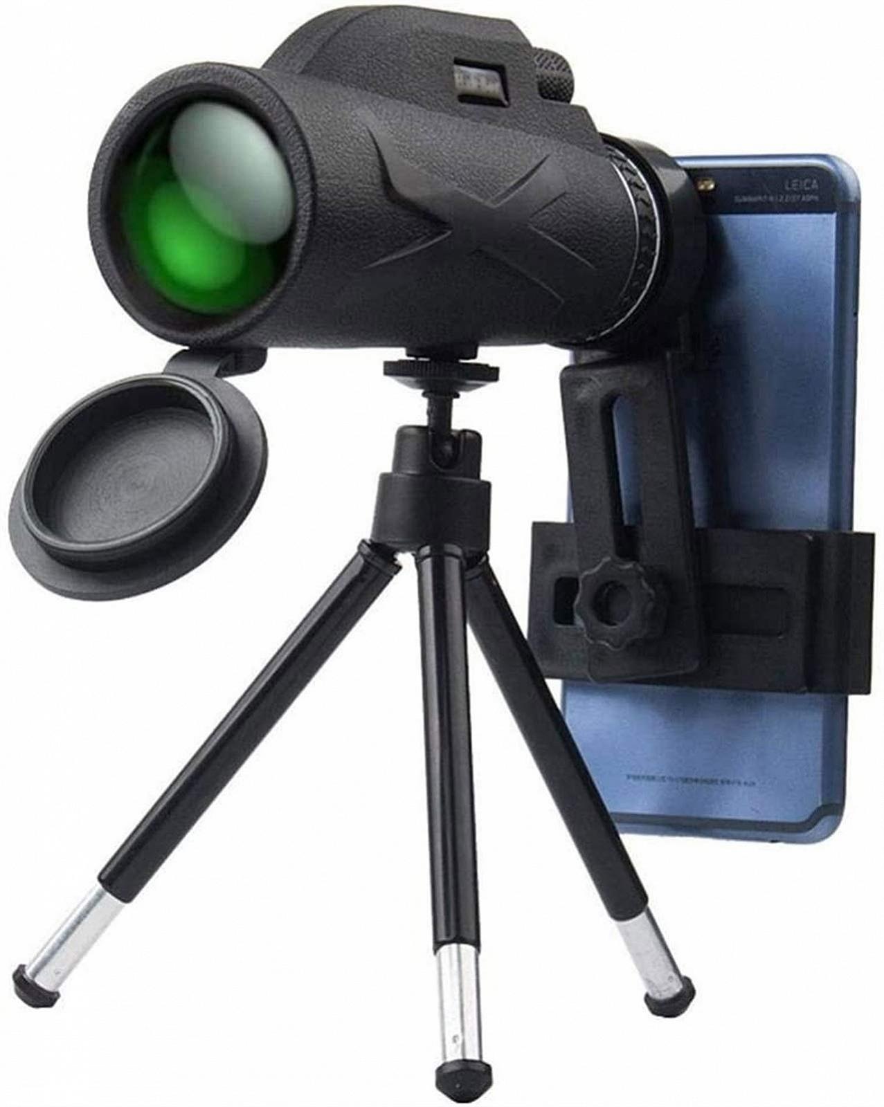 Монокуляр QHYTL 80 x 100 з удосконаленим штативом водонепроникний зум-телескоп BAK4 Prism Dual Focus, фото №2