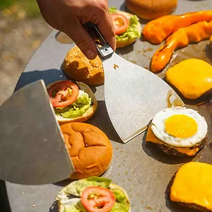 Лопатка для гриля Grillrost.com Das Original Для планчи и огненных чаш Нержавеющая сталь цена на synthetic.ua - Фото 1 Лопатка для гриля Grillrost.com Das Original Для планчи и огненных чаш Нержавеющая сталь synthetic.ua - Фото 1