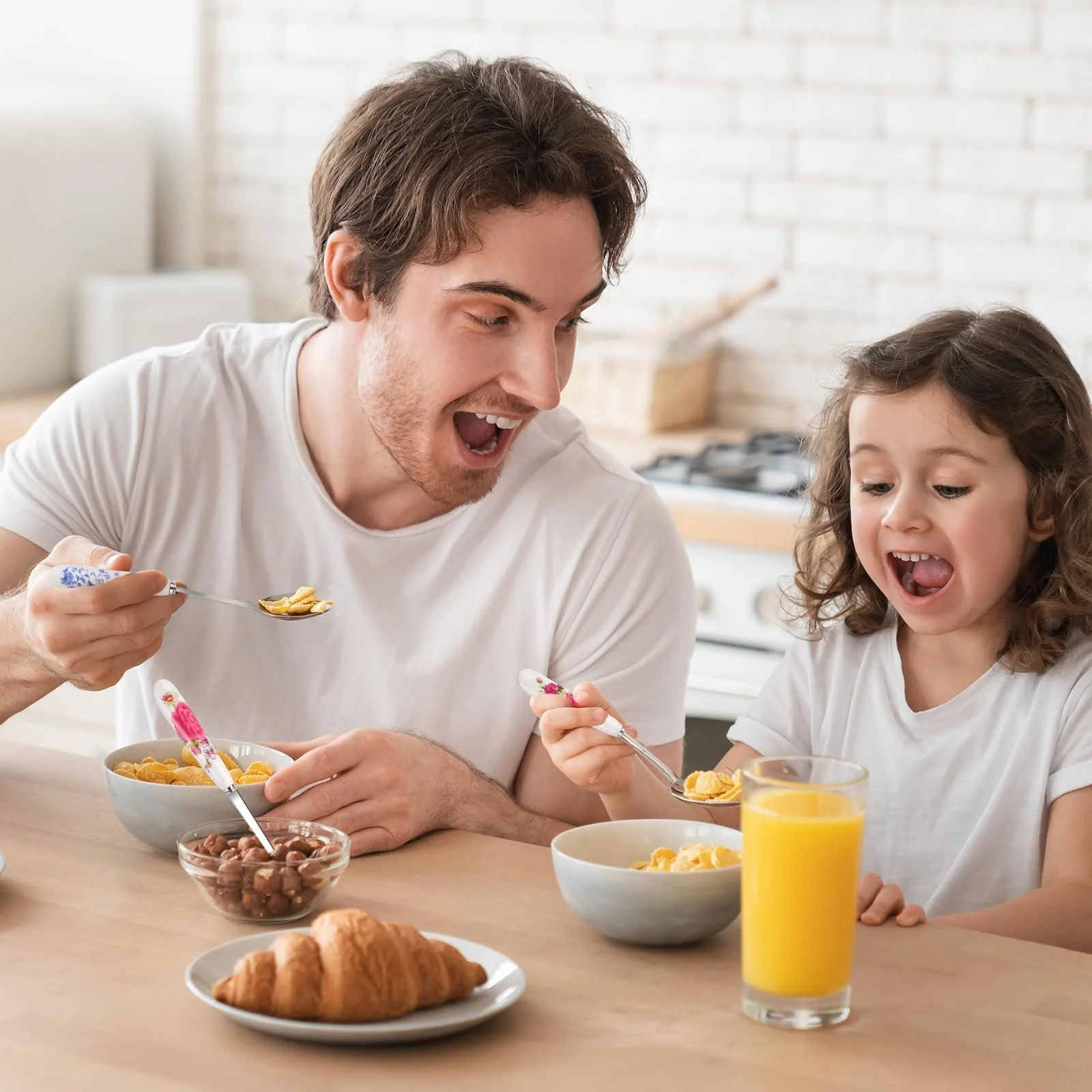 Набір виделок і ложок Квітковий візерунок, фото №6