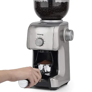 Электрическая кофемолка H.Koenig GRD830 130 Вт, 400 г, съемная мельница, серебристая цена на synthetic.ua - Фото 1 Электрическая кофемолка H.Koenig GRD830 130 Вт, 400 г, съемная мельница, серебристая synthetic.ua - Фото 1