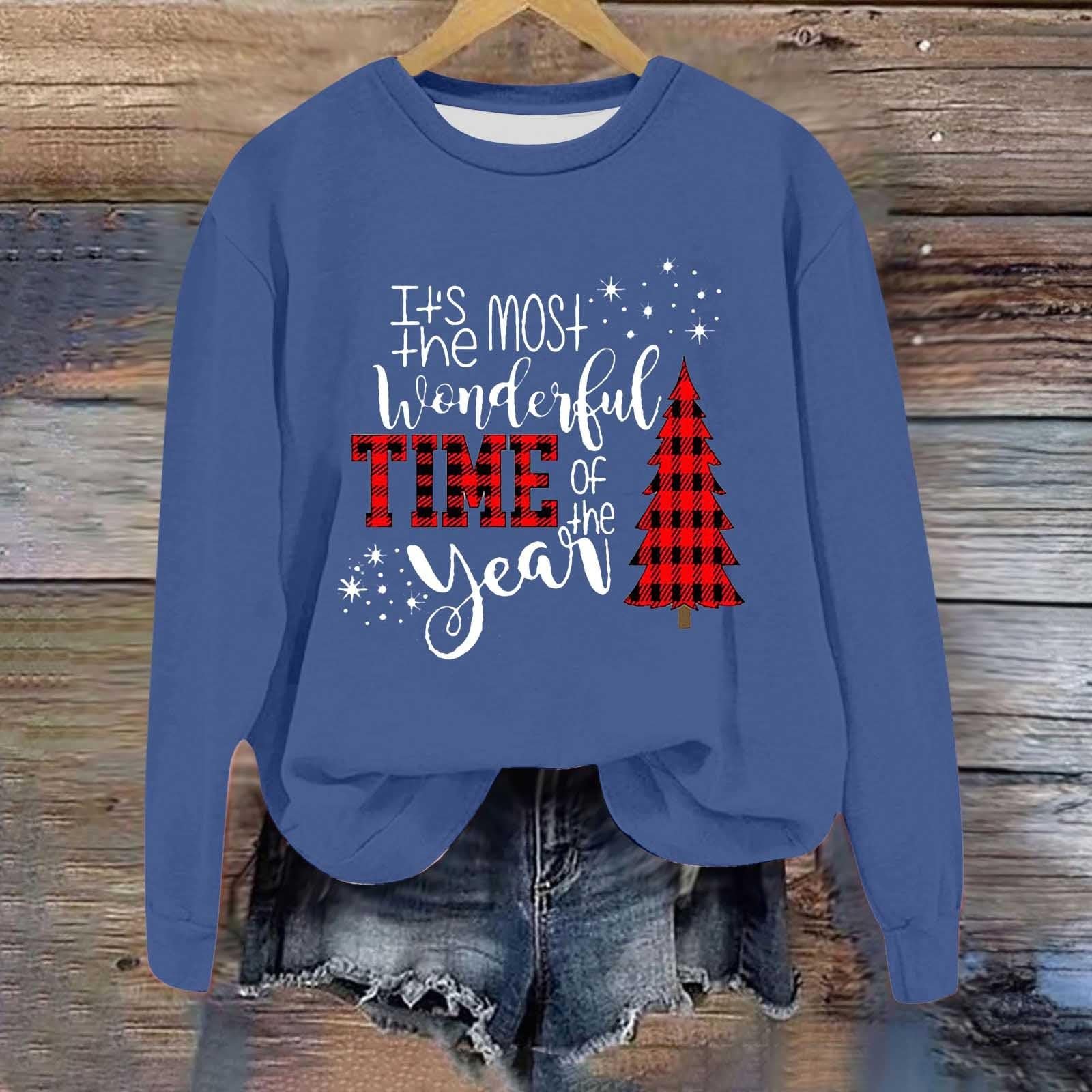 Різдвяний світшот Жіночий з круглим вирізом і довгими рукавами, фото №2 Різдвяний світшот Жіночий з круглим вирізом і довгими рукавами, фото №2