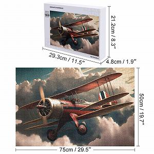 Деревянный пазл Aeroplane 1000 деталей (75 x 50 см) synthetic.ua - Фото 1