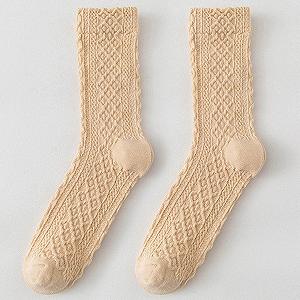 Носки Женские Полосатые Хлопковые 39-42 Белые synthetic.ua - Фото 1