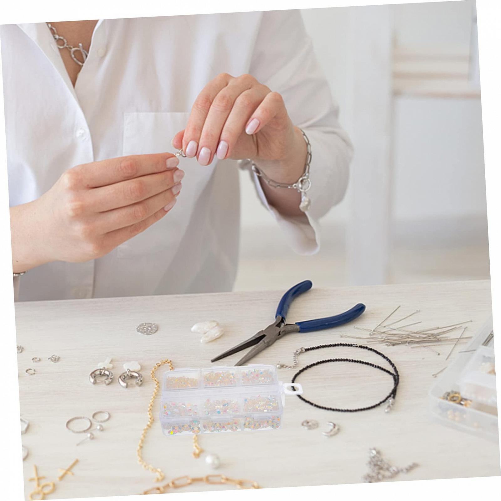 Стрази для нігтів FRCOLOR Смола Плоске дно Кристал, фото №4