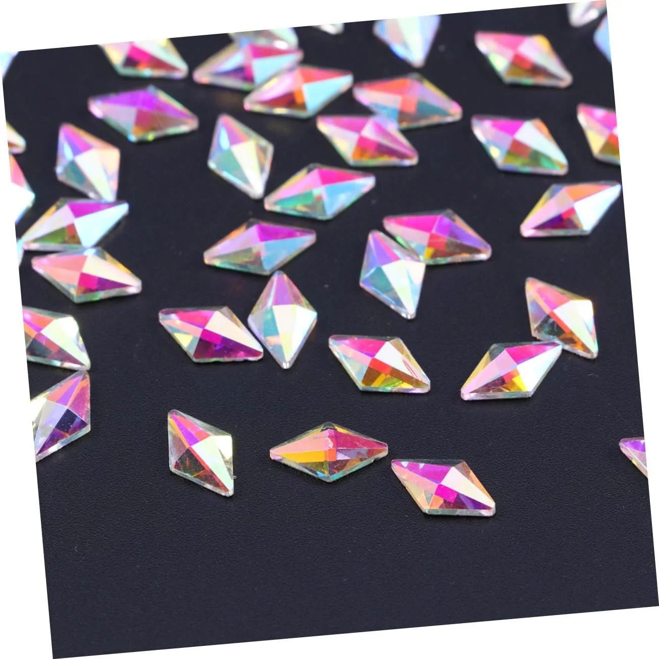 Стрази Housoutil Декоративні Блискучі Кришталеві Діамантові Камені 100 шт., фото №7