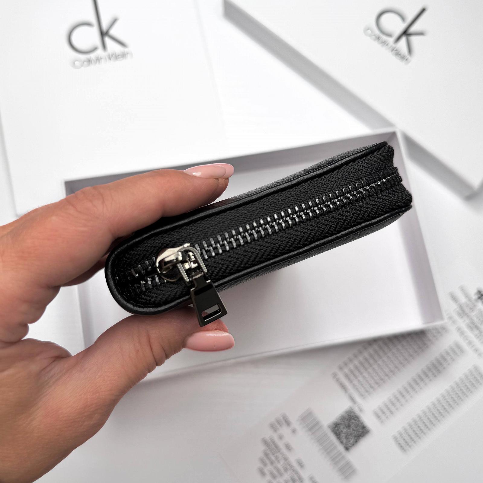 Чоловічий брендовий гаманець на блискавці Calvin Klein шкіряний клатч для чоловіка, фото №6