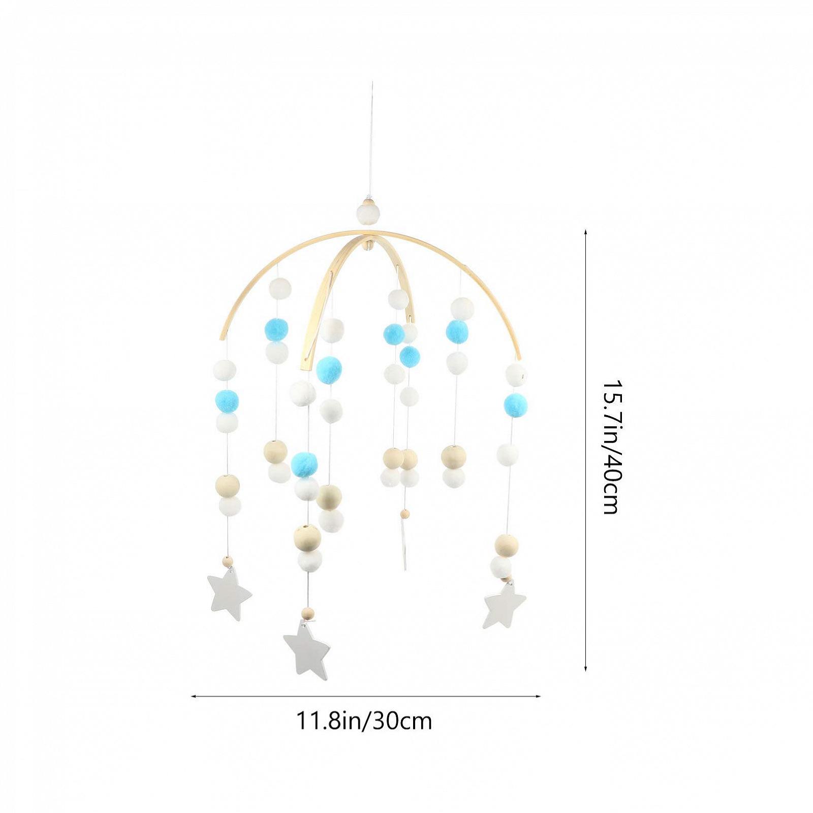 Декор NUOBESTY Pack of 3 Wooden Beads Wind для детской комнаты, фото №2