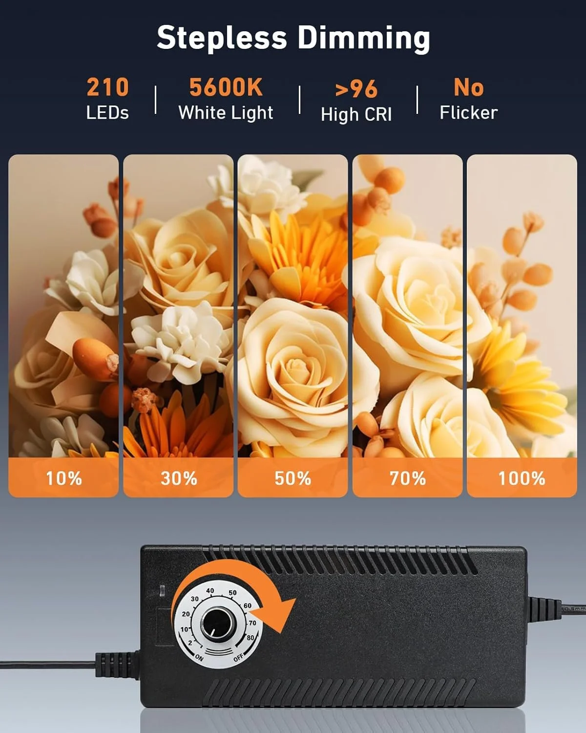 Професійний фотобокс DUCLUS 80 см / 210 LED / 5600K / CRI 96+ / 6 фонів / Складний / Чорний, фото №6 Професійний фотобокс DUCLUS 80 см / 210 LED / 5600K / CRI 96+ / 6 фонів / Складний / Чорний, фото №6