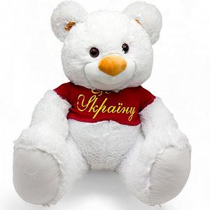 Мʼяка іграшка Ведмідь Буркотун висота 80 см за стандартом 110 білий [tsi244895-TSI] - Фото 1