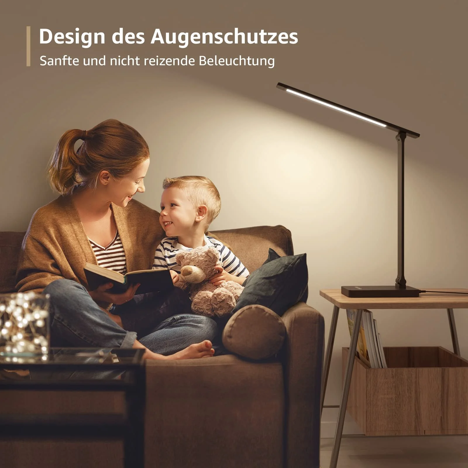 Настільна світлодіодна лампа Lepro 15 Вт 655 лм з 3 колірними режимами та 5 рівнями яскравості Чорна, фото №4