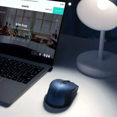 Мышка Ugreen MU006 Ergonomic Wireless Blue (15064), фото №4 Мышка Ugreen MU006 Ergonomic Wireless Blue (15064), фото №4