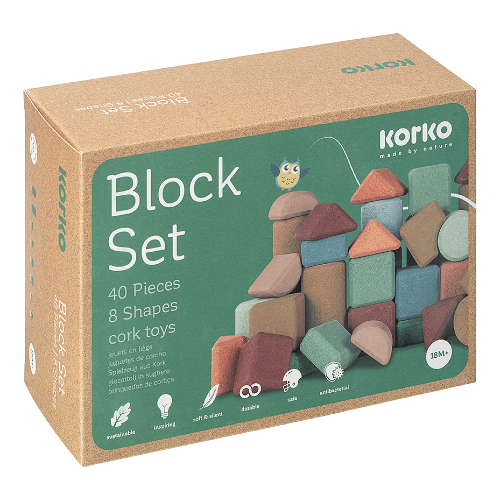 Кубики Korko Tall Architects Cork Building Blocks 40 шт. з 18 місяців, фото №7 Кубики Korko Tall Architects Cork Building Blocks 40 шт. з 18 місяців, фото №7