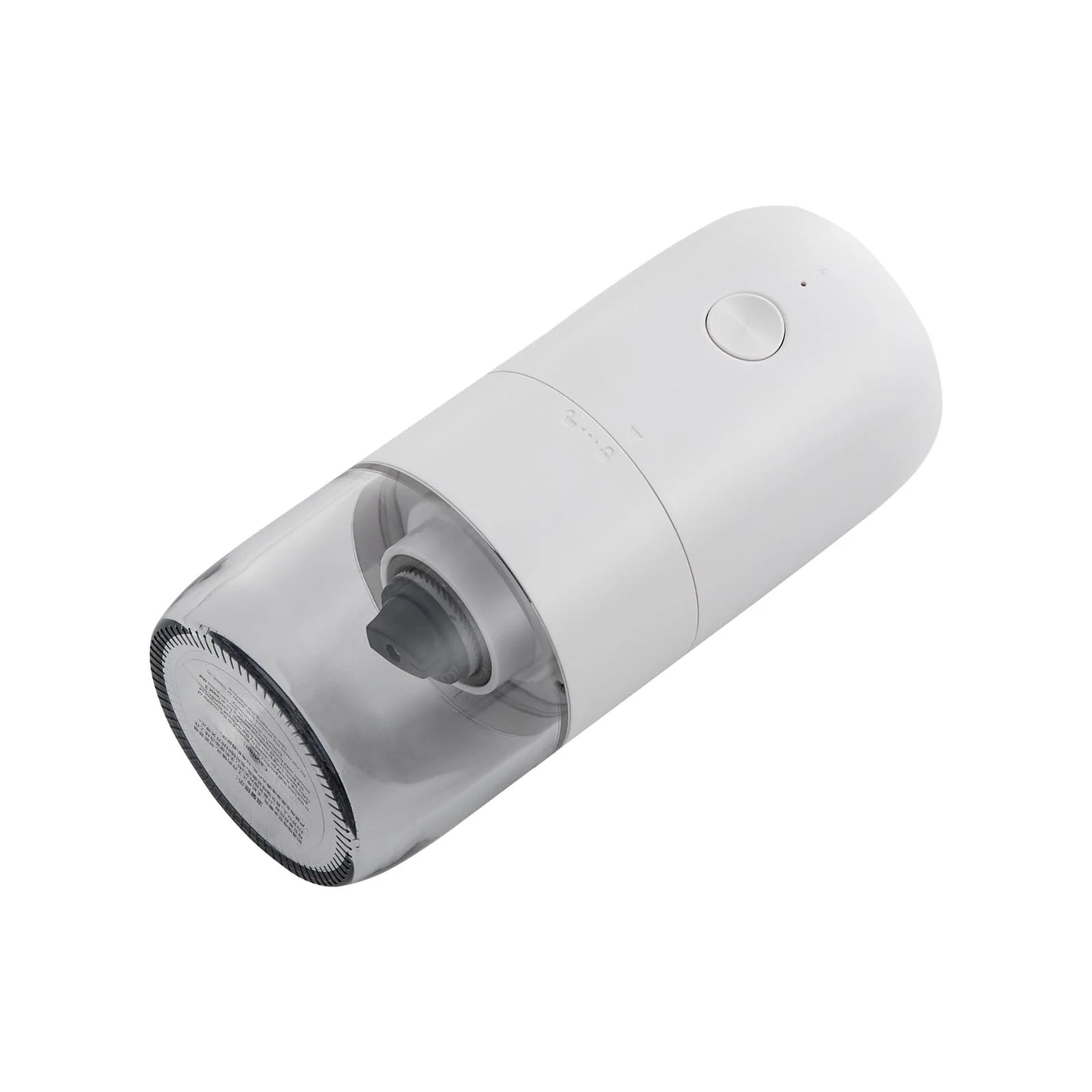 Електрична кавомолка 25 Вт з керамічною конічною , регульована портативна електрична з щіткою для чищення, прозорий відсік для порошку, 19.8 x 8.2 см, фото №5