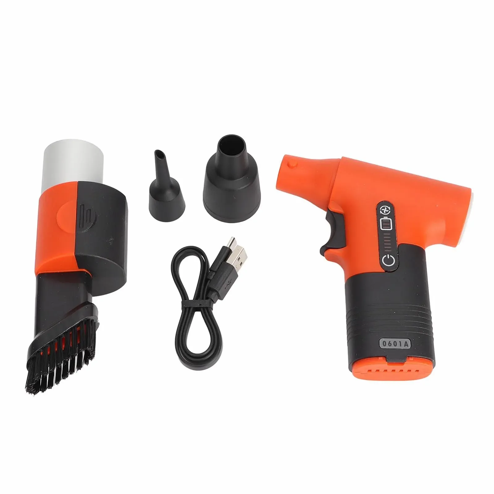 Очиститель высокого давления Mini-Turboventilator Бесщеточный двигатель 120000 об/мин 50 м/с Аккумуляторный Оранжевый, фото №7