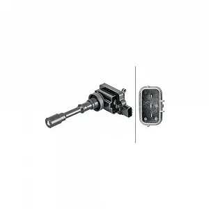 Котушка запалювання HELLA 5DA 358 057-831 для MITSUBISHI HITACHI, для циліндра 2 - Фото 1