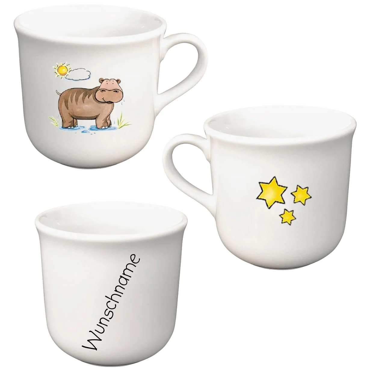 Детский Набор Посуды Hippopotamus, 5 предметов, Фарфоровый, фото №2 Детский Набор Посуды Hippopotamus, 5 предметов, Фарфоровый, фото №2