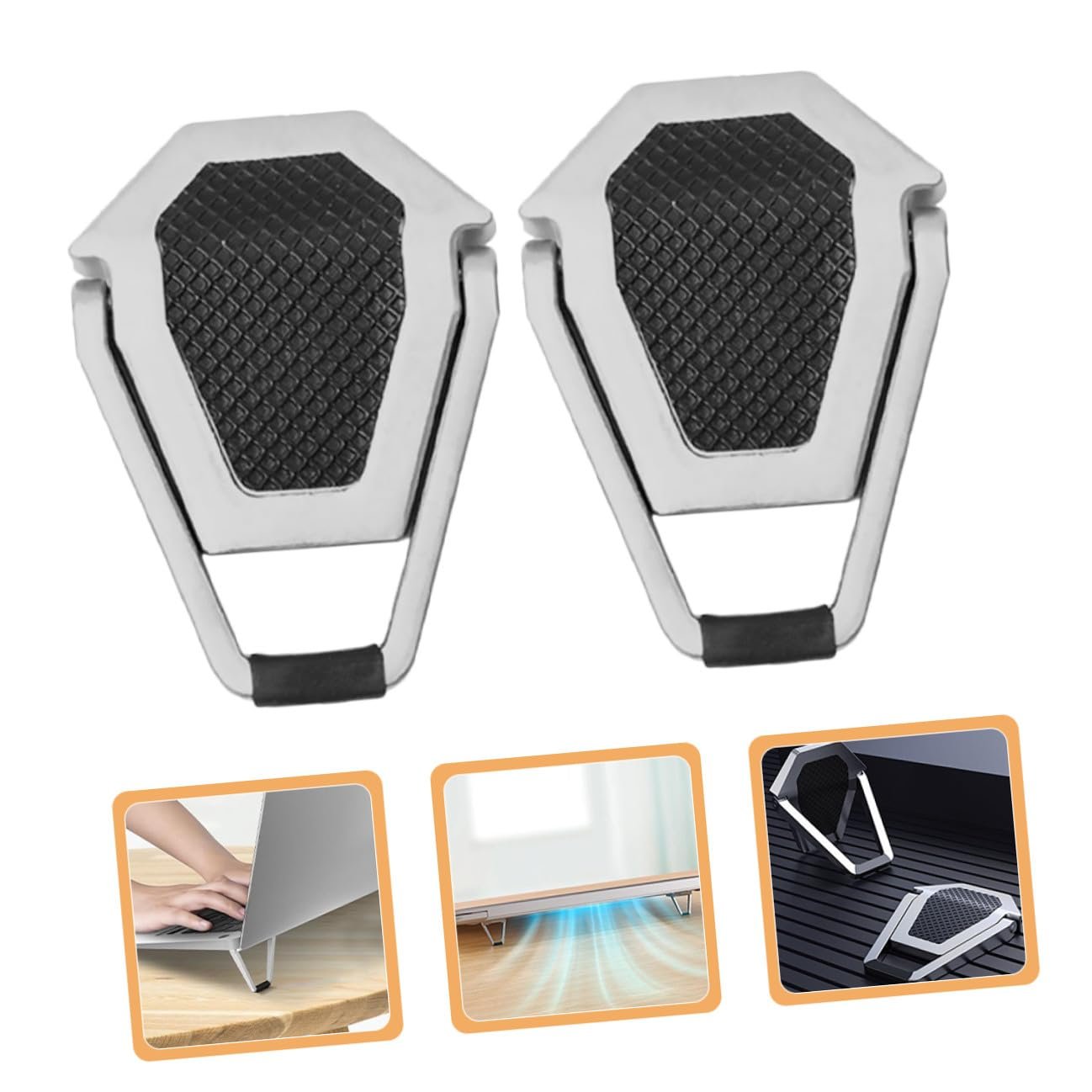 Підставка для ноутбука NOLITOY 4 шт. складана ергономічна з міцного цинкового сплаву, фото №7 Підставка для ноутбука NOLITOY 4 шт. складана ергономічна з міцного цинкового сплаву, фото №7