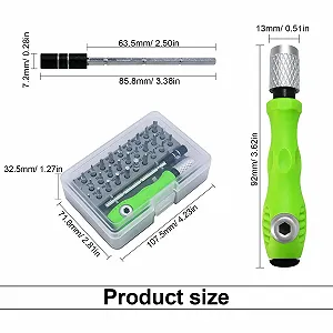 Набір прецизійних механічних викруток HASLED 32-в-1 з тріскачкою магнітний регульований synthetic.ua - Фото 1