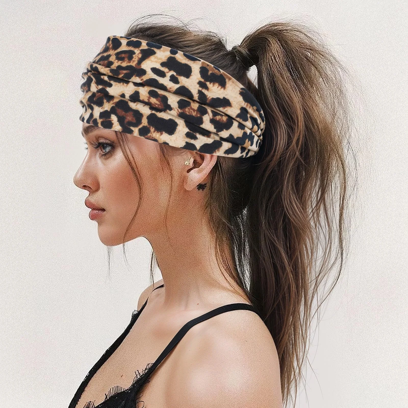 Широка Пов'язка на Голову для Жінок (2 шт.), фото №2 Широка Пов'язка на Голову для Жінок (2 шт.), фото №2