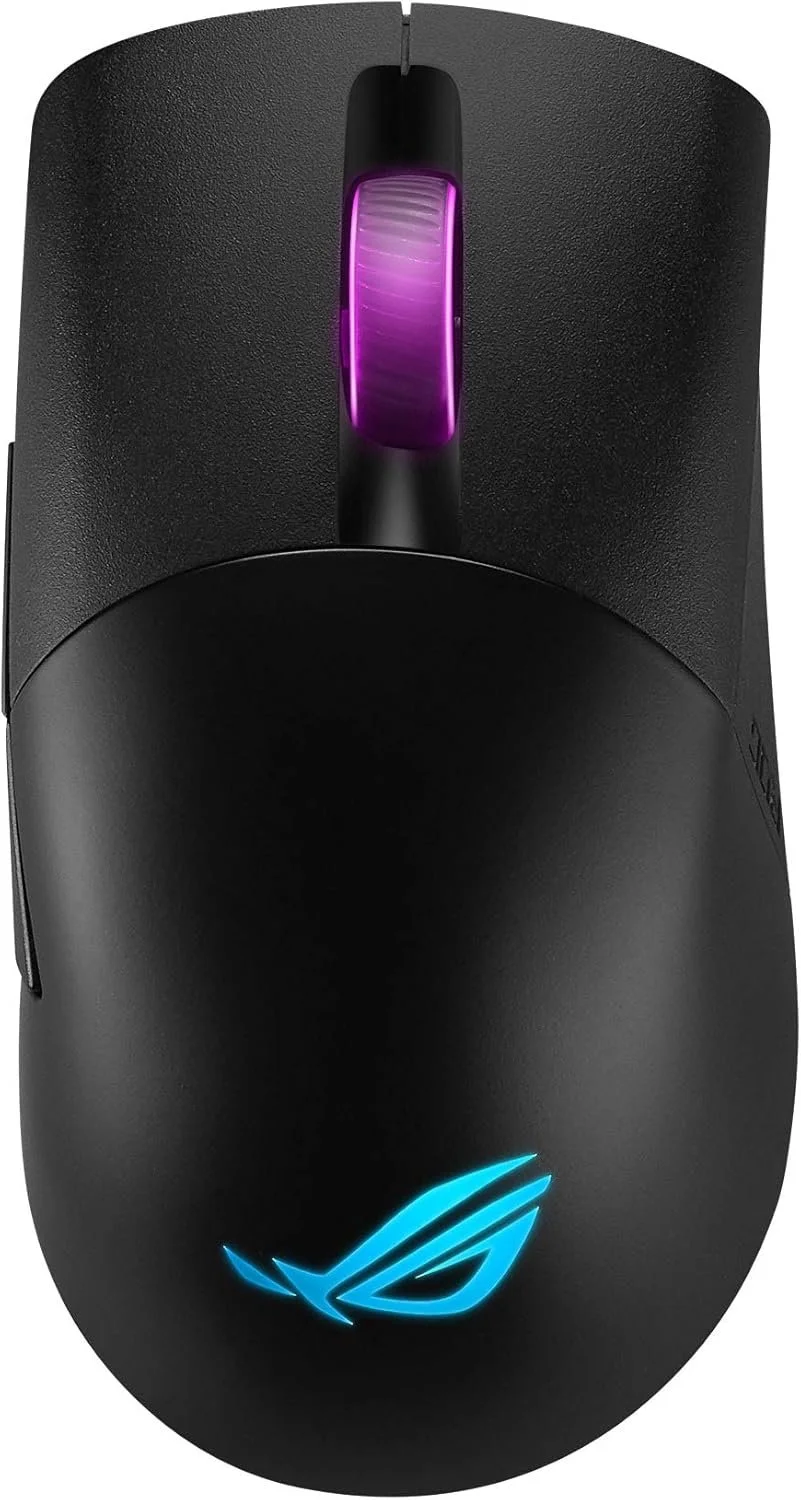 Ігрова бездротова миша ASUS ROG Keris Wireless / Bluetooth / Радіоканал / USB / ROG Sensor / 16000 DPI / 7 кнопок / RGB підсвітка / Чорна, фото №1