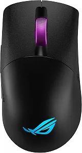 Ігрова бездротова миша ASUS ROG Keris Wireless / Bluetooth / Радіоканал / USB / ROG Sensor / 16000 DPI / 7 кнопок / RGB підсвітка / Чорна - Фото 1