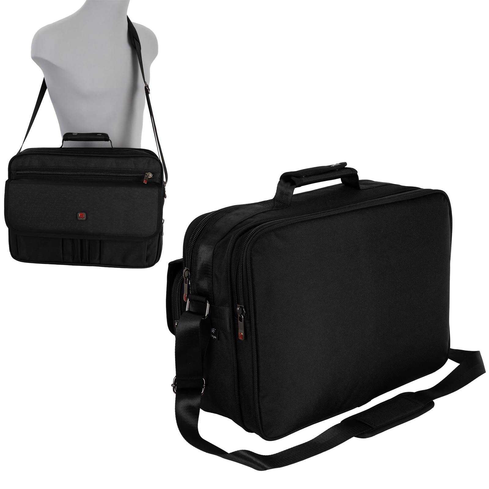 Сумка через плече EAAKIE Work Bag Flight Attendant XXL, чорна, фото №5