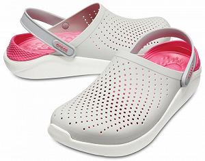 Сабо Crocs Literide Clog 37-38 22.9 см Білий з Рожевим 204592-115-M5/W7 Pearl/White