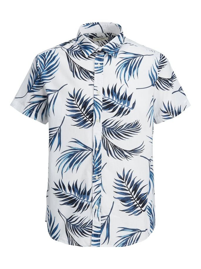 Рубашка Jack&Jones JJCHRIS SS PLAIN 12182710 Белый, фото №5
