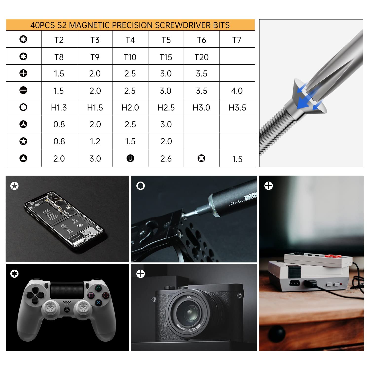Електрична викрутка Jakemy 42 в 1, фото №5