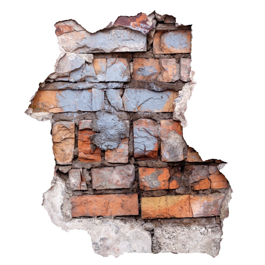 Наклейка настінна Premiumdesign Brick Wall Breakthrough 60 x 70 см кольорова #124, фото №1 Наклейка настінна Premiumdesign Brick Wall Breakthrough 60 x 70 см кольорова #124, фото №1