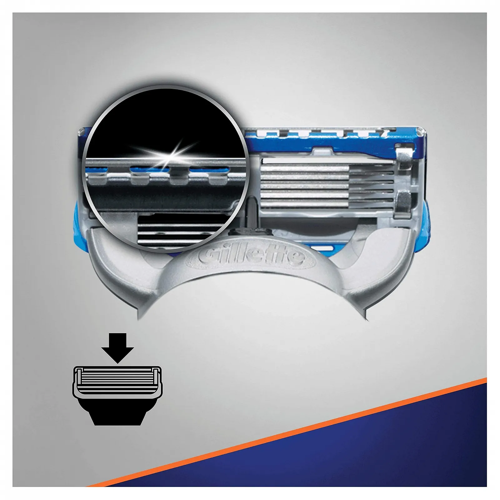 Сменные кассеты Gillette Fusion5 ProGlide Power 4 шт, фото №4