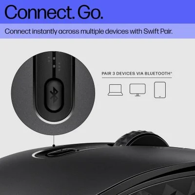 Мышка HP 690 Rechargeable Bluetooth Black (7M1D4AA), фото №5