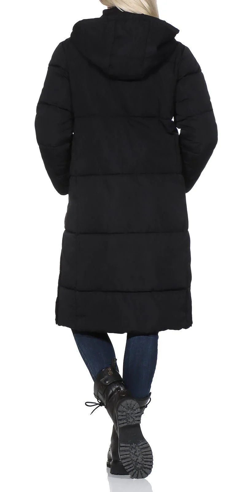 Куртка Hailys стьобана жіноча Em44my зимова парка стьобана до коліна з капюшоном, фото №5
