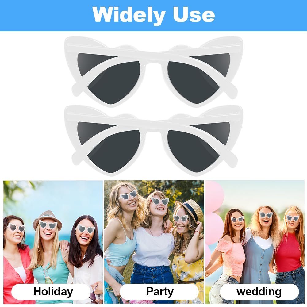 Солнцезащитные очки Сердце Ainiv, 2 шт, фото №5