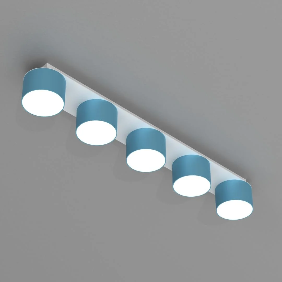 Світильник Eko-Light Milagro DIXIE 5xGX53 Синій/Білий, фото №6