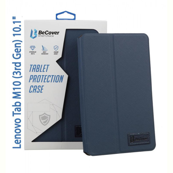 Чехол-книжка BeCover Premium для Lenovo Tab M10 TB-328F 3rd Gen 10.1" Deep Blue 708338, фото №1