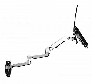 Настенное крепление для ноутбука SHXSYN V63WT / XSJ8013WT со сверхдлинным механическим пружинным кронштейном полной подвижности, держатель для ноутбука и монитора 2 в 1 (Цвет: V63WTS) synthetic.ua - Фото 1