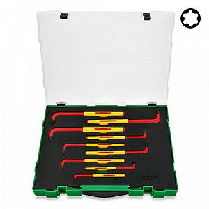 Набір ключів TORX диелектричних VDE 9 ед T10-T50 TOPTUL GZC0911 - Фото 1