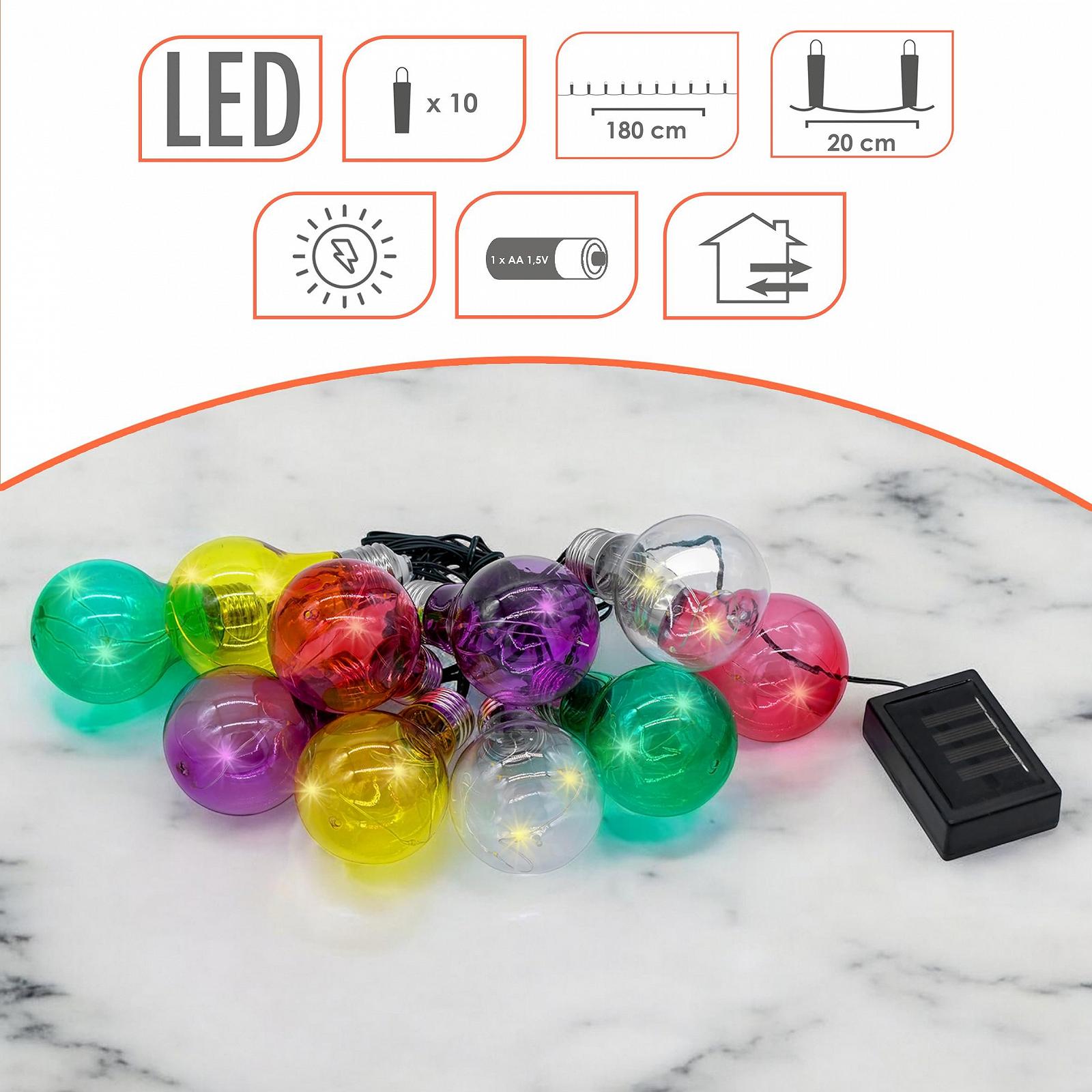 LED Гірлянда Spetebo 180 см, різнокольорова, фото №2
