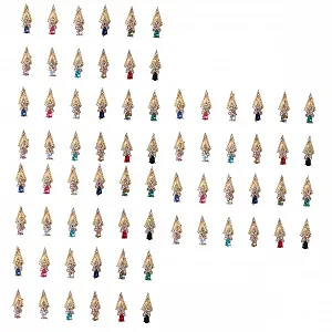 Стразы для ногтей FRCOLOR 72 шт. Блестящие украшения для творческого дизайна ногтей для украшения натуральных и искусственных ногтей - Фото 1